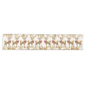 Chemin De Table Moyen Coureur de table de vacances Gold Reindeer (Horizontal)