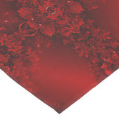 Chemin De Table Moyen Coureur de table Floral Feuille rouge (Coin)