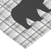 Chemin De Table Moyen Coureur de table Gris Plaid & Ours (Coin)