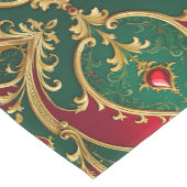 Chemin De Table Moyen Coureur de table Red Green Gold (Coin)