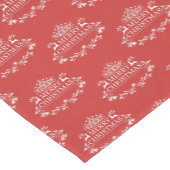 Chemin De Table Moyen Coureur-Joyeux Noël de Tableau (Coin)