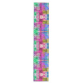 Chemin De Table Moyen cubes Abstraits (Devant)