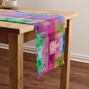 Chemin De Table Moyen cubes Abstraits