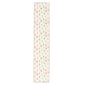 Chemin De Table Moyen Cute Pastel Motif de crème glacée (Devant)