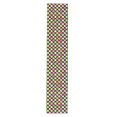 Chemin De Table Moyen Cute rose Chaud Neon Lime Vert Pois Motif (Devant)