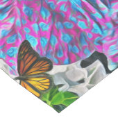 Chemin De Table Moyen Danse avec Fleurs et Papillons PV01 (Coin)