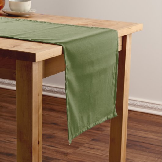 Chemin De Table Moyen Décoration de mariage vert olive moderne (In Situ)