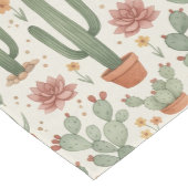 Chemin De Table Moyen Desert Cacti Succulent Seamless Pattern (Coin)