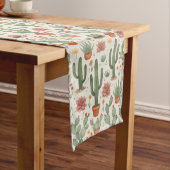 Chemin De Table Moyen Desert Cacti Succulent Seamless Pattern (In Situ)