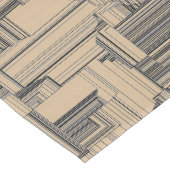 Chemin De Table Moyen Design Art déco noir et tano (Coin)