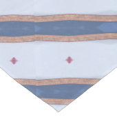 Chemin De Table Moyen Design en rayures bleu et blanc (Coin)