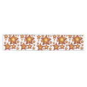 Chemin De Table Moyen Design orange vif de Starfish (Horizontal)