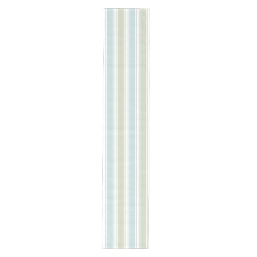 Chemin De Table Moyen Double Rayure Seafoam & Bleu (Devant)