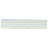 Chemin De Table Moyen Double Rayure Seafoam & Bleu (Horizontal)