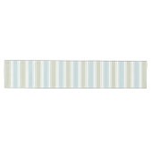 Chemin De Table Moyen Double rayure Seafoam & Turquoise clair (Horizontal)
