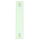 Chemin De Table Moyen Doubles de tennis Green (Devant)