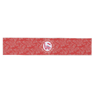Chemin De Table Moyen Drapeau LOVE personnalisé Netherlander Red