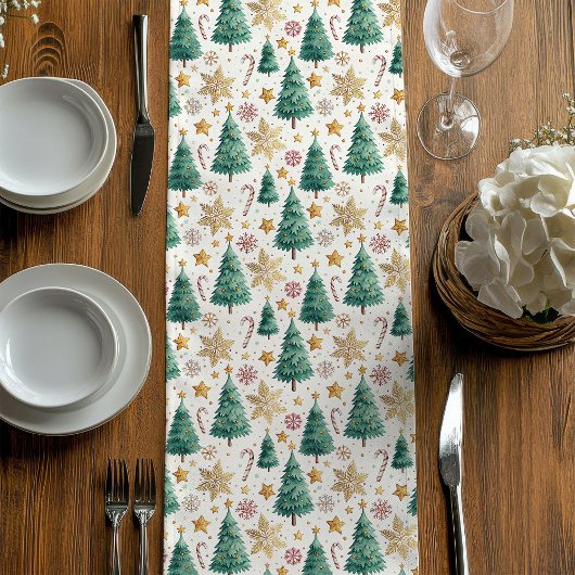 Chemin De Table Moyen Elegant Christmas Trees Minimalist Dining Runner