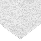 Chemin De Table Moyen Élégant motif blanc (Coin)