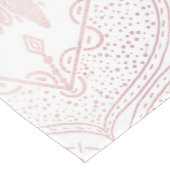 Chemin De Table Moyen Elégant Rose Blanc Or Oeil Soleil Lune Mandala (Coin)