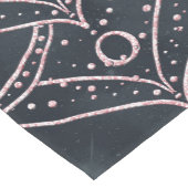 Chemin De Table Moyen Elégant Rose Gold Mandala Gray Nebula Design (Coin)