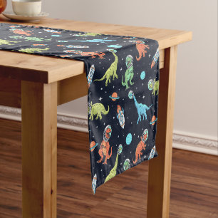 Chemin De Table Moyen Enfants Dinosaur Astronaut Motif