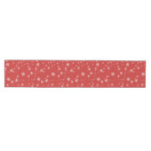 Chemin De Table Moyen Festif Snowflakes Red Christmas Holiday (Horizontal)