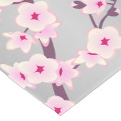 Chemin De Table Moyen Fleur de cerisier rose gris (Coin)