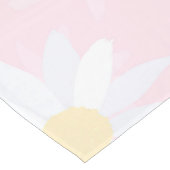 Chemin De Table Moyen Fleurs marguerites blanches Florales roses (Coin)