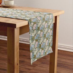 Chemin De Table Moyen Fleurs roses vintages William Morris Chrysanthemum
