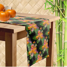 Fleurs Tropicales Citrouilles Thanksgiving