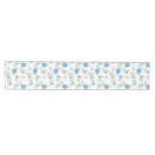 Chemin De Table Moyen Floral Runner Rug with Hydrangea Design (Horizontal)