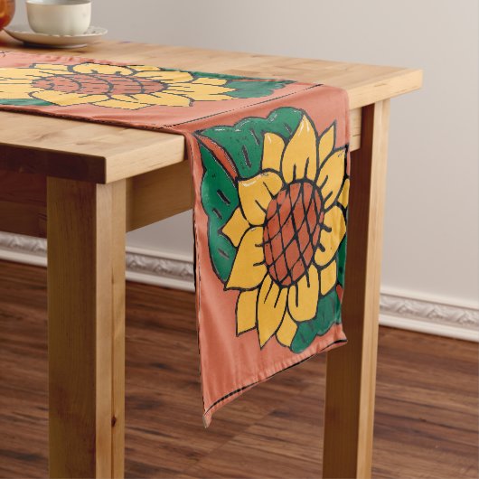 Chemin De Table Moyen Formes Abstraites, style Matisse, ajouter du texte (In Situ)