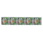 Chemin De Table Moyen Formes Abstraites, style Matisse, ajouter du texte (Horizontal)