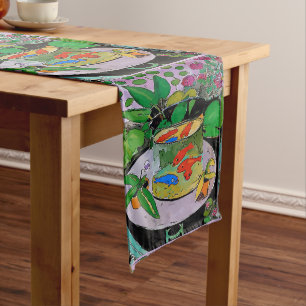 Chemin De Table Moyen Formes Abstraites, style Matisse, ajouter du texte