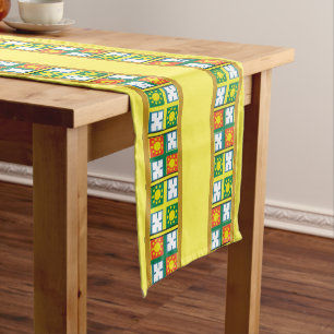 Chemin De Table Moyen frontière de l'art jaune éthiopien