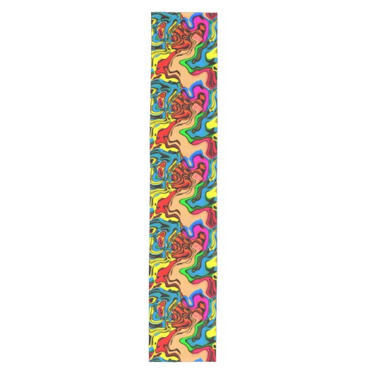 Chemin De Table Moyen Fun Crazy Colours Motif Table Runner (Devant)