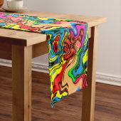 Chemin De Table Moyen Fun Crazy Colours Motif Table Runner (In Situ)