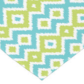 Chemin De Table Moyen Fun Lime Green Aqua Blue Ikat Art (Coin)