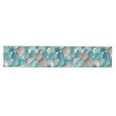 Chemin De Table Moyen Galerie Turquoise de sirène Étapes de la queue Coq (Horizontal)