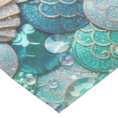 Chemin De Table Moyen Galerie Turquoise de sirène Étapes de la queue Coq (Coin)