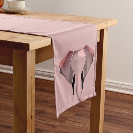 Chemin De Table Moyen Géométrie Tête d'éléphant (In Situ)