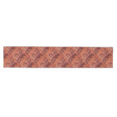 Chemin De Table Moyen Géométrique rouge et orange (Horizontal)