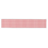 Chemin De Table Moyen Gingham Classique Décontracté - carreaux rouges et (Horizontal)