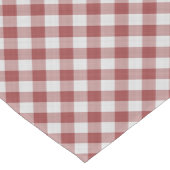 Chemin De Table Moyen Gingham Rouge Diagonal (Coin)