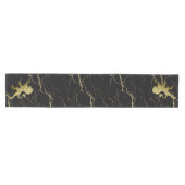 Chemin De Table Moyen Golden Royal Lion Marbre noir (Horizontal)