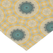 Chemin De Table Moyen Golden Teal Medallion Tile Pattern (Coin)
