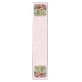 Chemin De Table Moyen Goldfinches et Red Birdhouse rose (Devant)