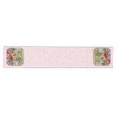 Chemin De Table Moyen Goldfinches et Red Birdhouse rose (Horizontal)