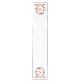 Chemin De Table Moyen Grandmillennial Holiday Crest | Christmas Monogram (Devant)